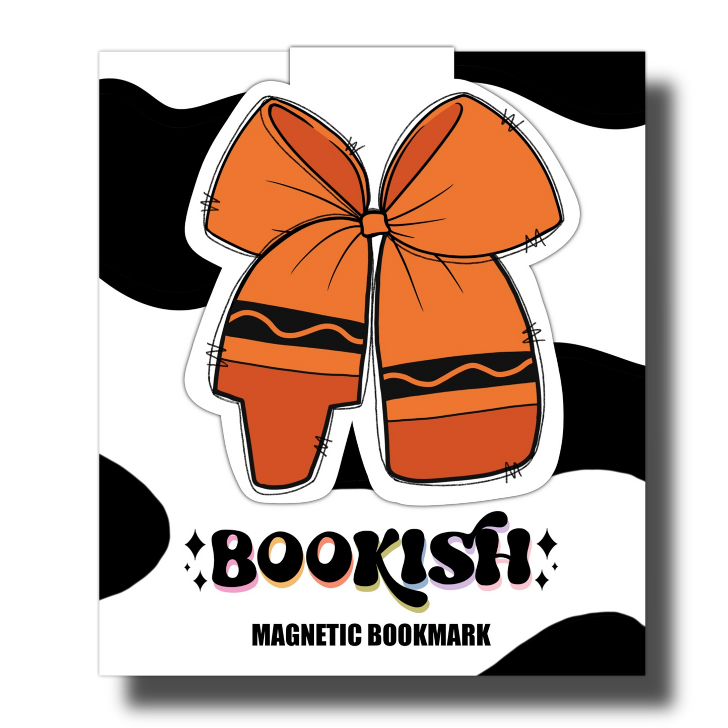 Orange Crayon | Magnetic Bookmark