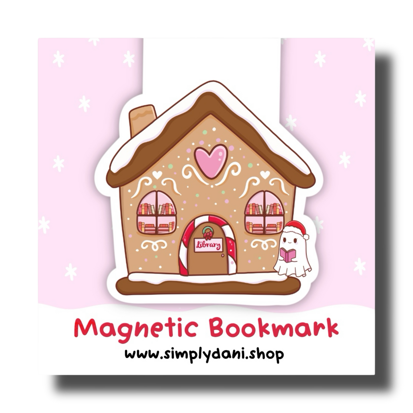 Gingerbread Cookie House| Magnetic Bookmark