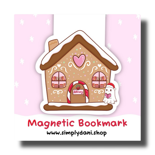Gingerbread Cookie House| Magnetic Bookmark