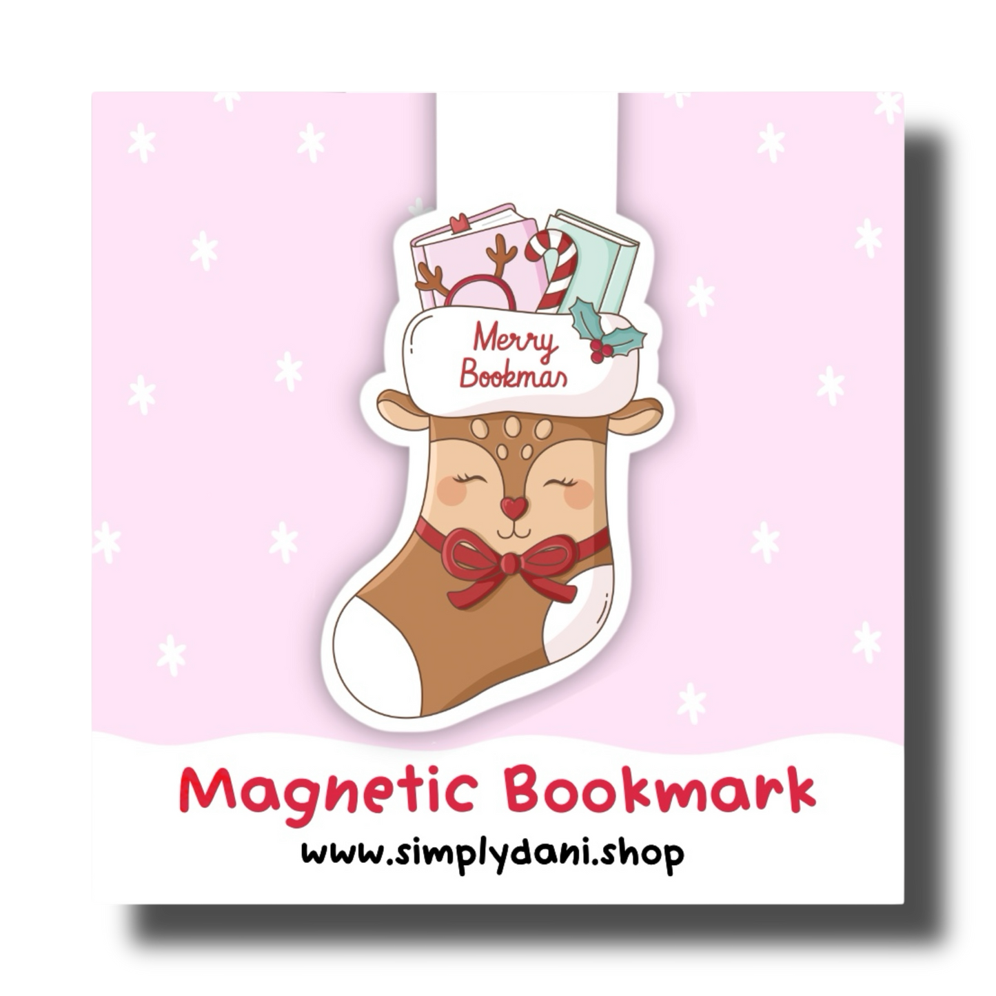 Merry Bookmas Stocking| Magnetic Bookmark