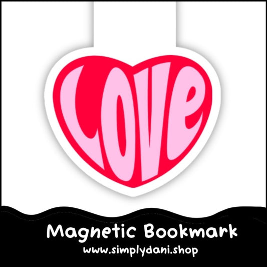 Hot Pink Love | Magnetic Bookmark