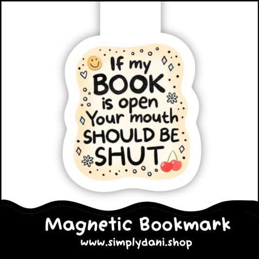 Mouth Shut | Magnetic Bookmark