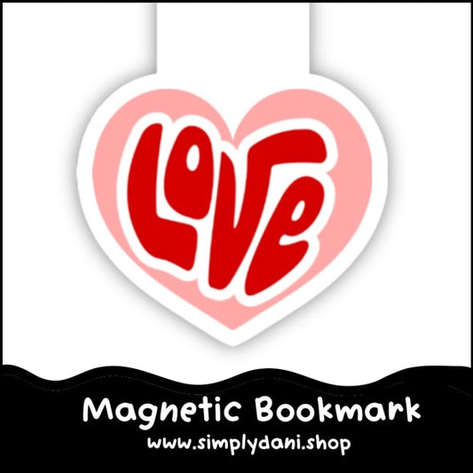 Retro Love | Magnetic Bookmark