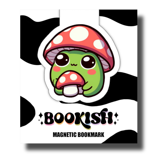 Kawaii Mushroom Frog | Magnetic Bookmark