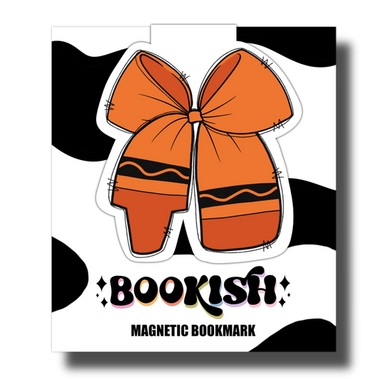 Orange Crayon | Magnetic Bookmark
