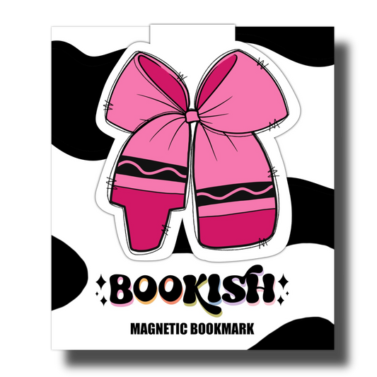 Pink Crayon | Magnetic Bookmark